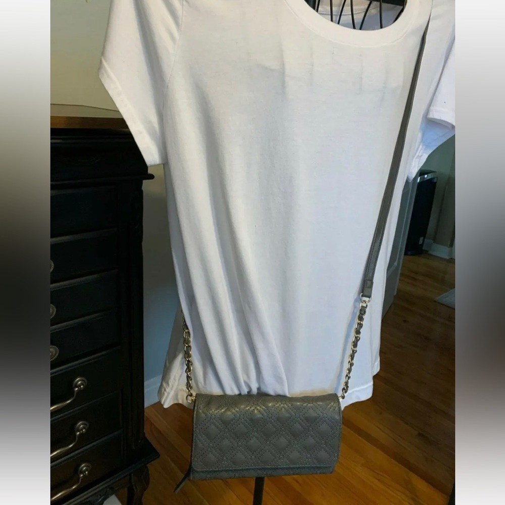 Big Buddha gray convertible bag (crossbody to clutch)